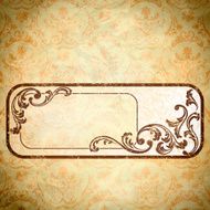 Vintage grunge paper background with frame