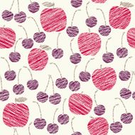 Endless cherry and apple texture endless fruit background Fruit ornament