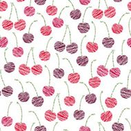 Endless cherry texture endless berry background Abstract fruit ornament