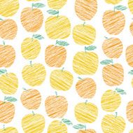 Seamless apple texture endless fruit background Abstract ornament