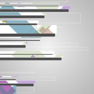 Abstract futuristic geometric shapes N101