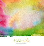 Abstract watercolor and acrylic painted background