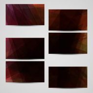 Vector business-card set for your design N172
