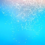 Geometric abstract background Connecting dots with lines N4