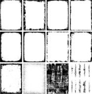 Grunge Frames Corners Borders Brushes and Background