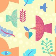 Seamless fill with birds