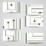 Vector business-card set for your design N176