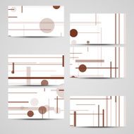 Vector business-card set for your design N179
