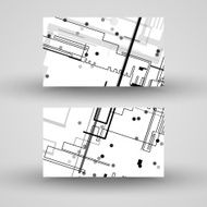 Vector business-card set for your design N181