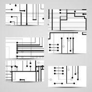 Vector business-card set for your design N182