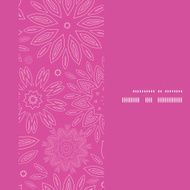 Vector pink abstract flowers texture vertical frame seamless pattern background N2