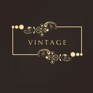 Beautiful vintage frame with space