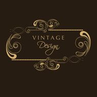 Floral decorated vintage frame N2