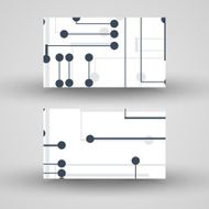 Vector business-card set for your design N184