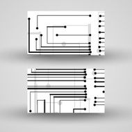 Vector business-card set for your design N187