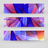 Vector banner set for your design N99