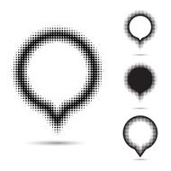 Set of Abstract Halftone Design Elements N6
