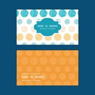Vector texture circles stripes abstract horizontal frame pattern business cards