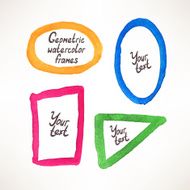 geometric watercolor frame - 2