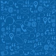 Contact Us Background Pattern Blue