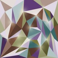 Abstract bright colored polygonal triangular geometric background with glaring lights N8