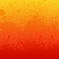 Colorful red orange and yellow paint splashes background
