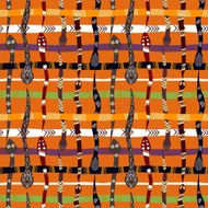 Ethnic seamless texture with snakes