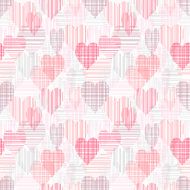 Abstract seamless pattern with color hearts N2