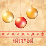 Vector Happy New Year card design