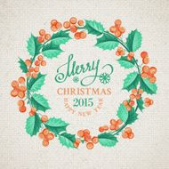 Christmas mistletoe wreath N3