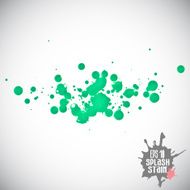 Blots and ink splashes Abstract elements for design in grunge N3
