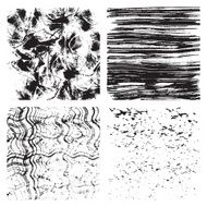 Set of grunge textures Wave line and crumpled