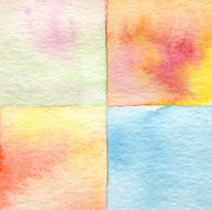 Abstract square watercolor painted background N7