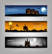 Halloween night banners N4