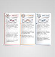Brochure modern design element