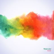 Watercolor rainbow border N2