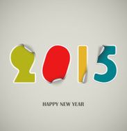 New Years wishes as colored stickers background N2