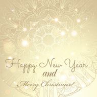 New Year greeting card Congratulations on Christmas N5