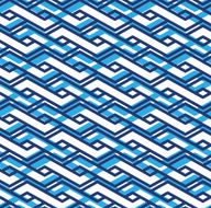 Decorative geometric seamless pattern symmetric endless