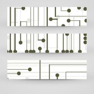 Vector banner set for your design N100