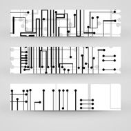 Vector banner set for your design N101