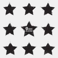 Grunge vector stars