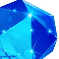 Contemporary bright background with dot textured 3d object N6