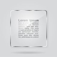 Glass framework on gray background Vector