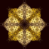 Mandala Decorative hand drawn lace pattern N12