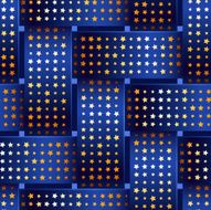 Starry Basketwork Seamless Background