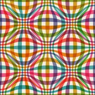 Checkered wavy seamless color pattern N2