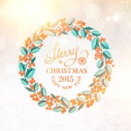 Christmas mistletoe wreath N4