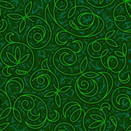 abstract floral green seamless background