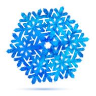 watercolor snowflake N18
